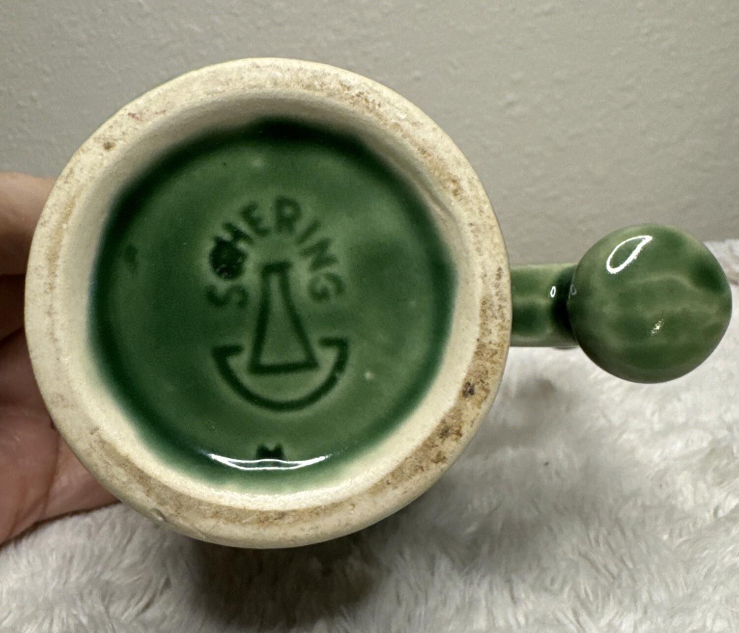 Schering Coricidin RX Pharmaceutical Promo Coffee Mug Green Galen 131-201 A.D.