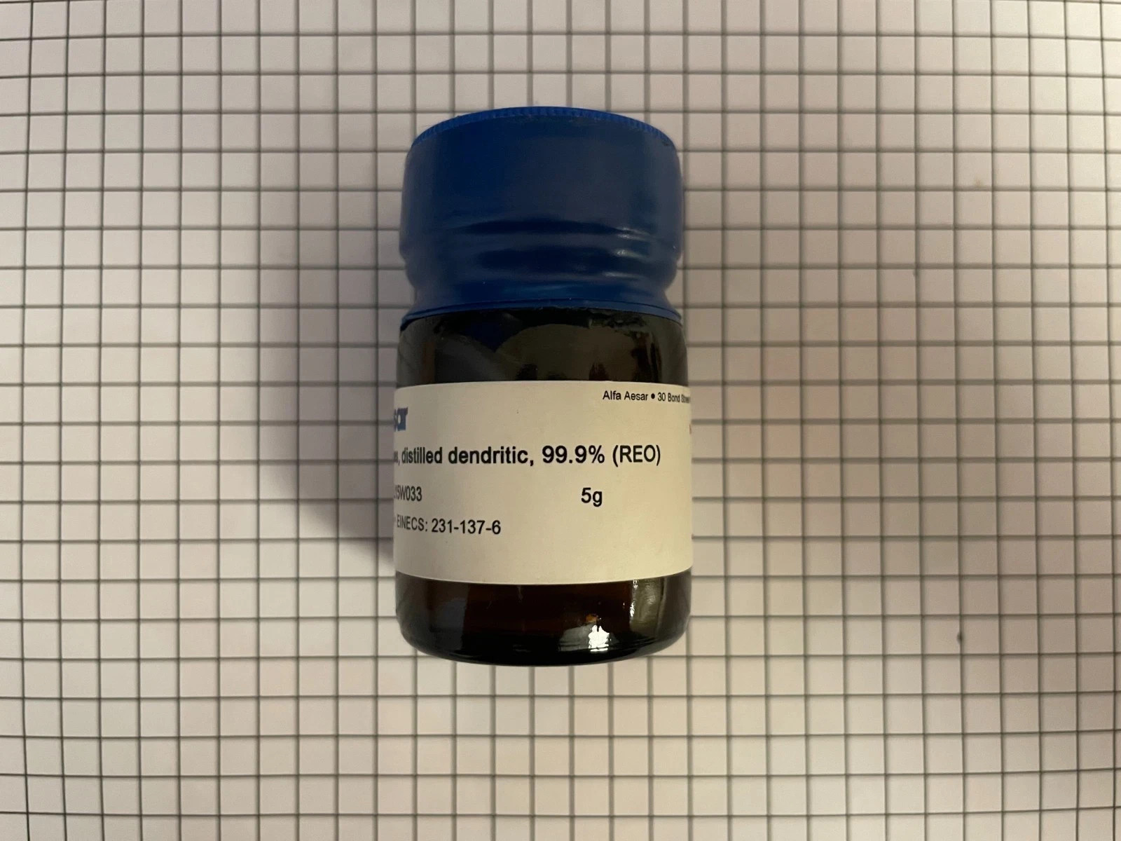 Terbium Distilled crystal 5g high purity metal periodic table element collection