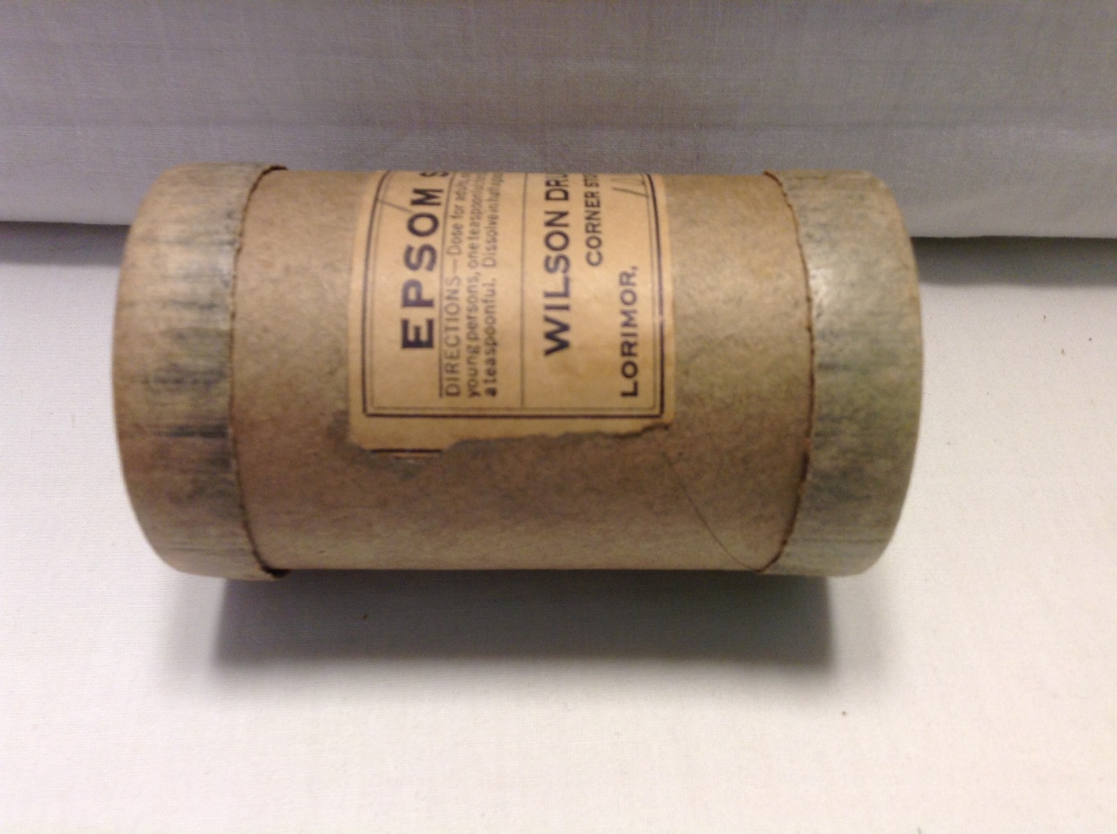 Vintage 1940-50s Wilson Drug Store Lorimor Iowa Container