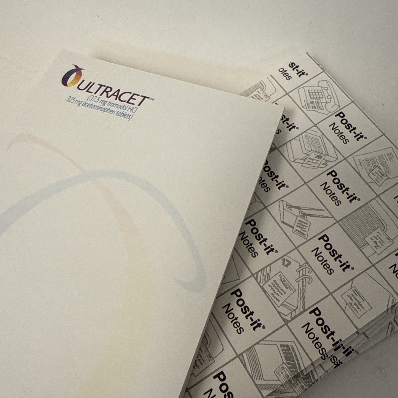 Vintage Pharma Ultracet Post-it 25 Page 4×6” Pads – Set of 10 (250 Total Sheets)