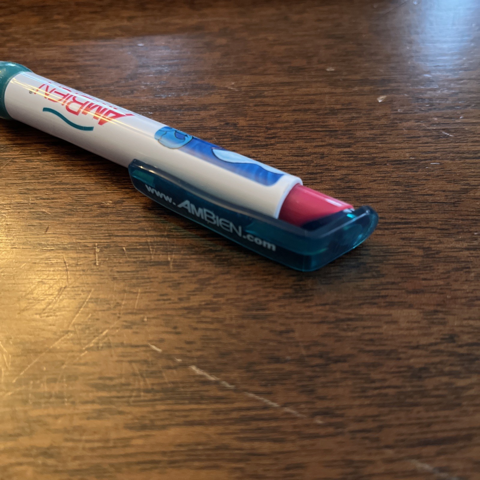 AMBIEN Medical Drug Rep Pharmaceutical Pens Working TEAL Gel Grip NIGHT Scene