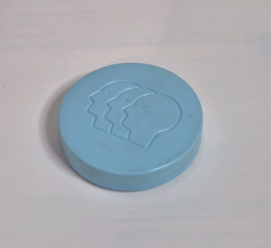 Vintage Fioricet Tablets Pill Box Container Plastic Screw Top Pharmaceutical