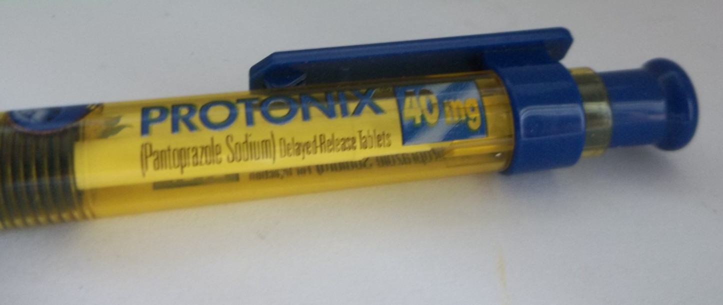 PROTONIX Promotional Pen Plastic Medium Weight Pharma Advertising
