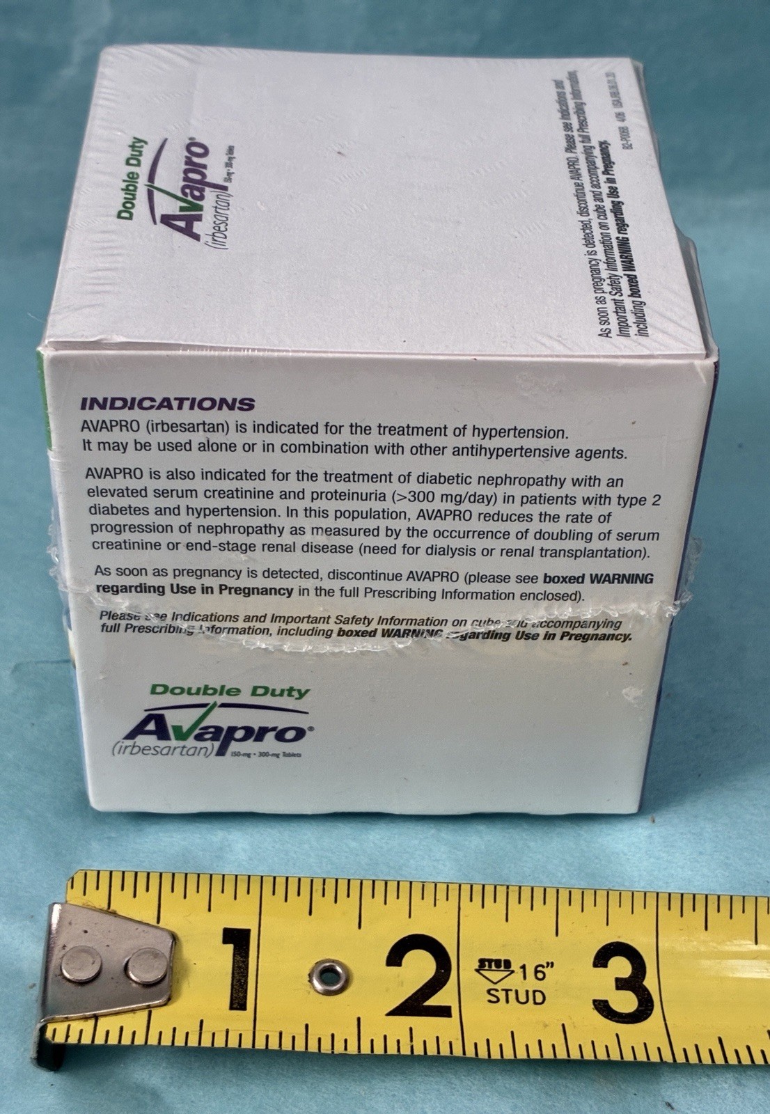 AVAPRO Drug Rep Pharmaceutical Collectible Memo Paper Note Pad SEALED