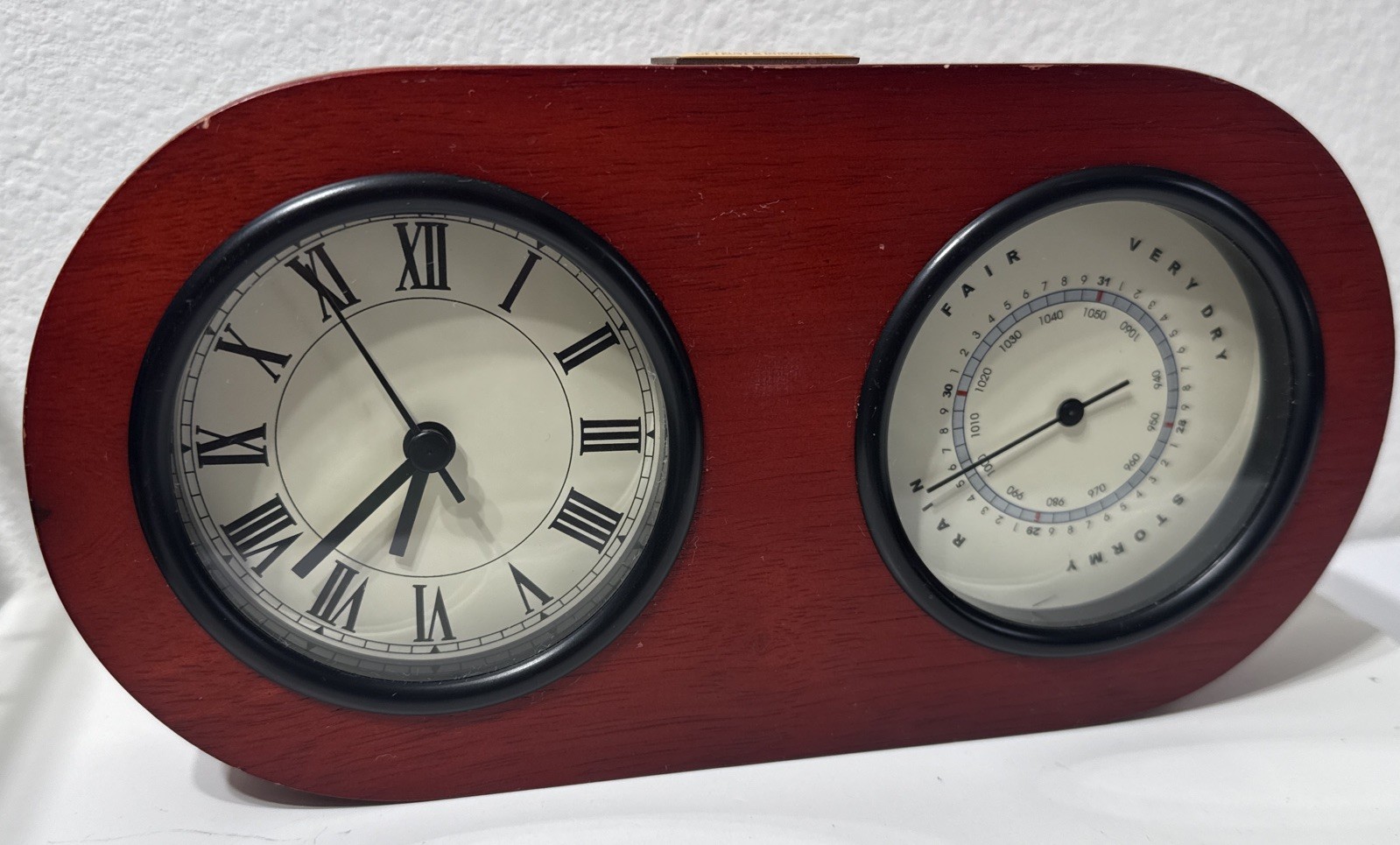 Drug Rep Pharmaceutical Promo PREMARIN Weather Station 60 Year Clock Barometer