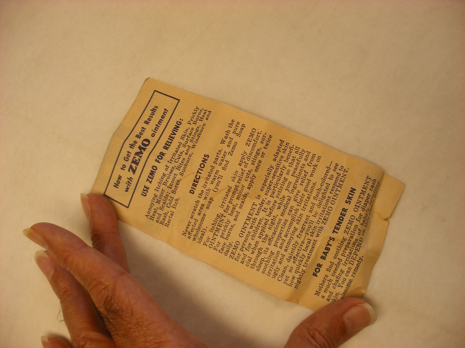 Vintage Medical Remedy Pharmacy Quack Cure – Zemo Ointment – Empty