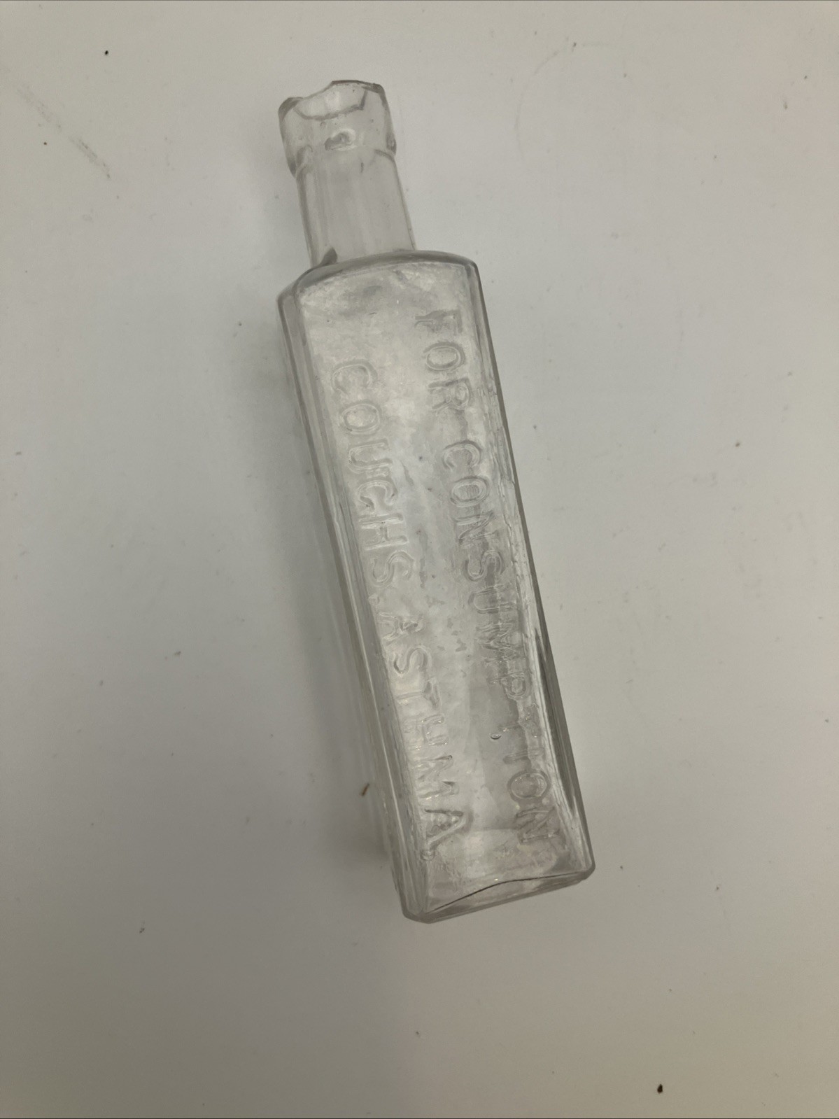 Antique Glass Bottle: Congreves Balsamic Elixir: Consumption, Whooping Cough etc