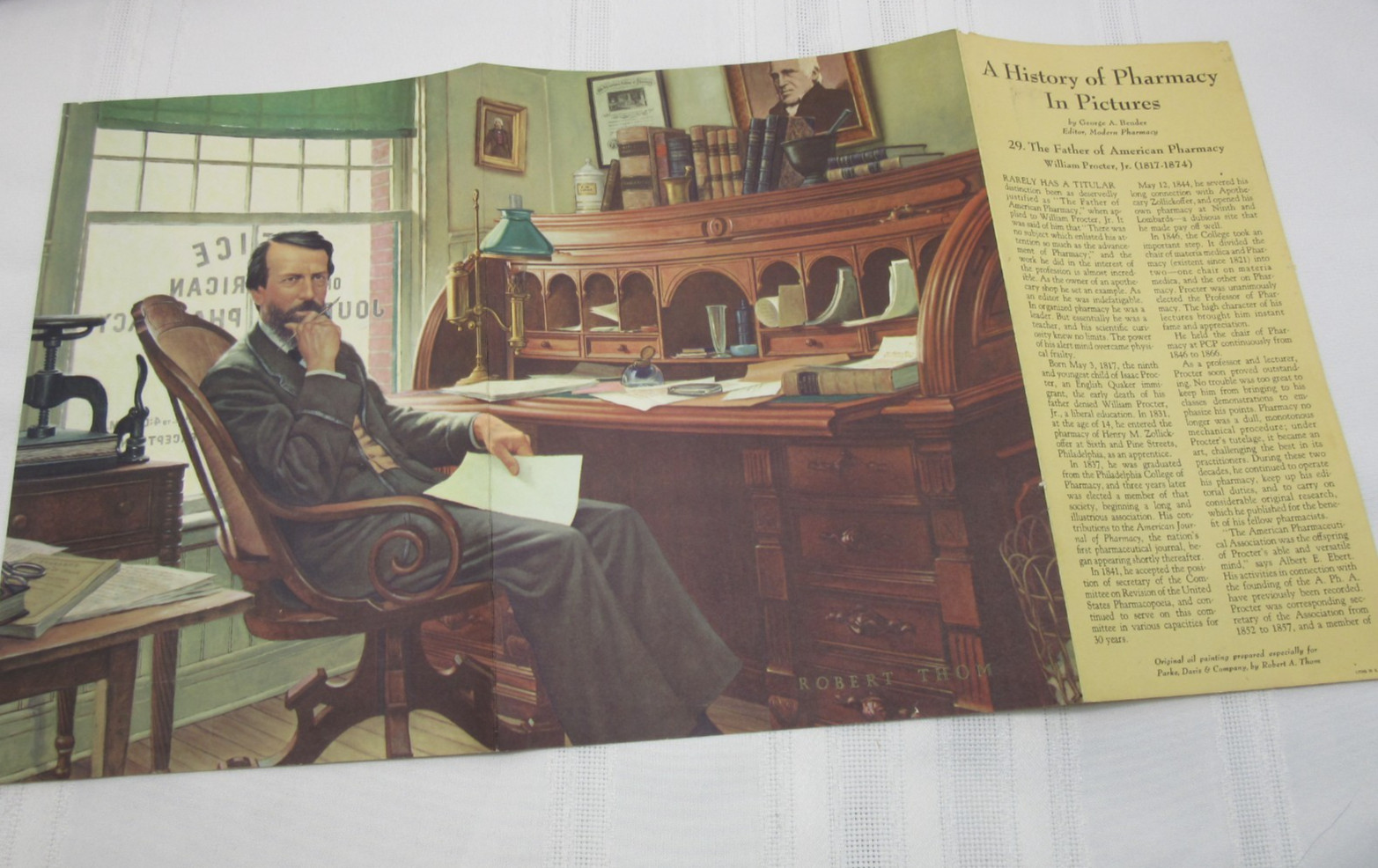 “A History of Pharmacy” in Pictures Set of 19 Prints Park Davis 1950’s