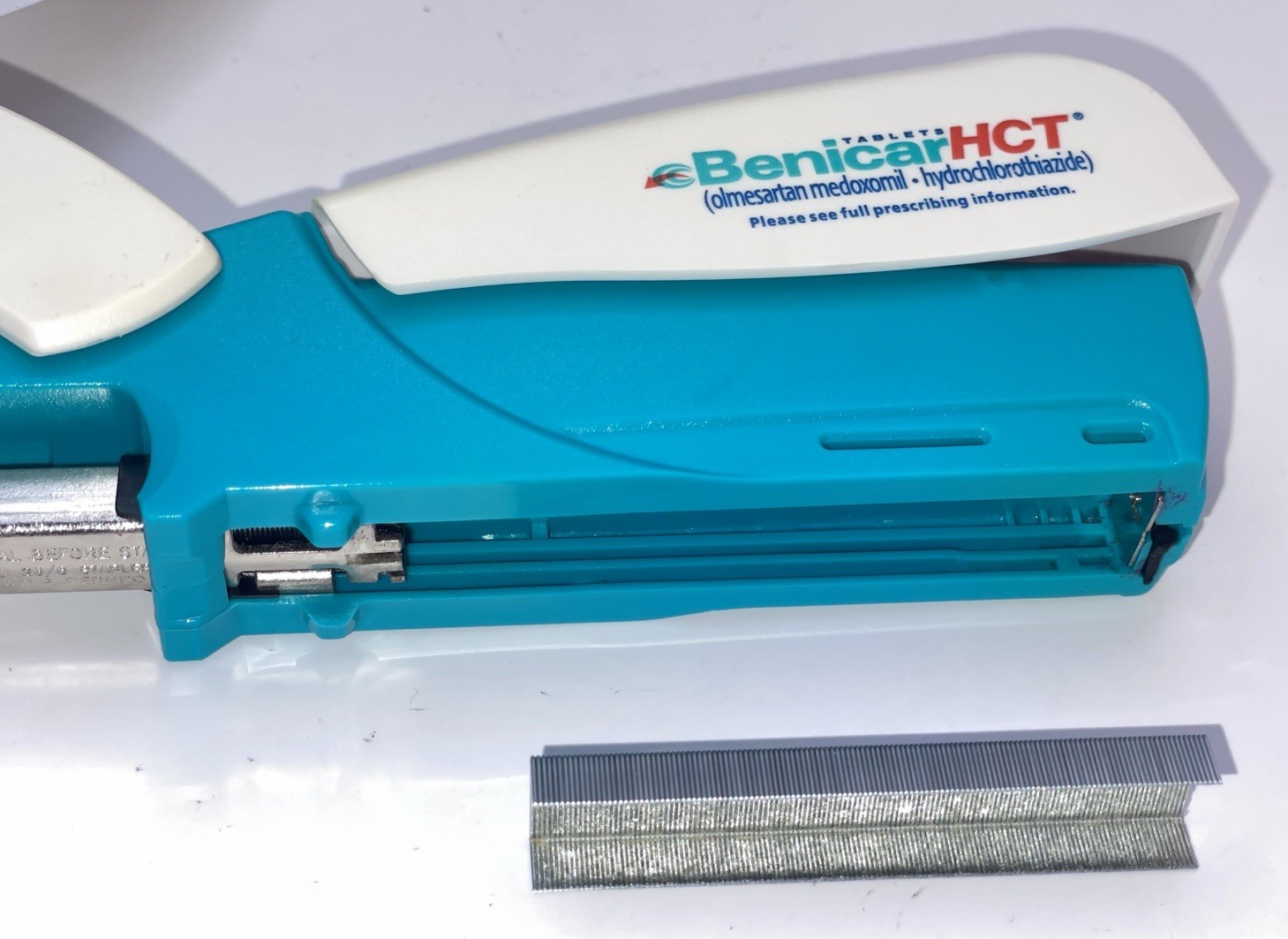 2004 BENICAR HCT Spring-loaded Handheld PaperPro STAPLER Pharma Sales Rep Promo