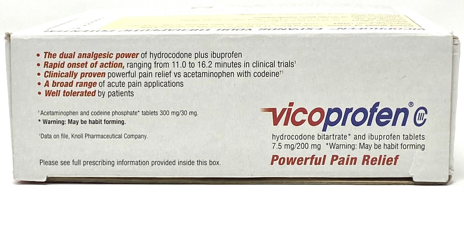 Vintage Rare Vicodin Vicoprofen hydrocodone desk clock – Tested And Working NOS