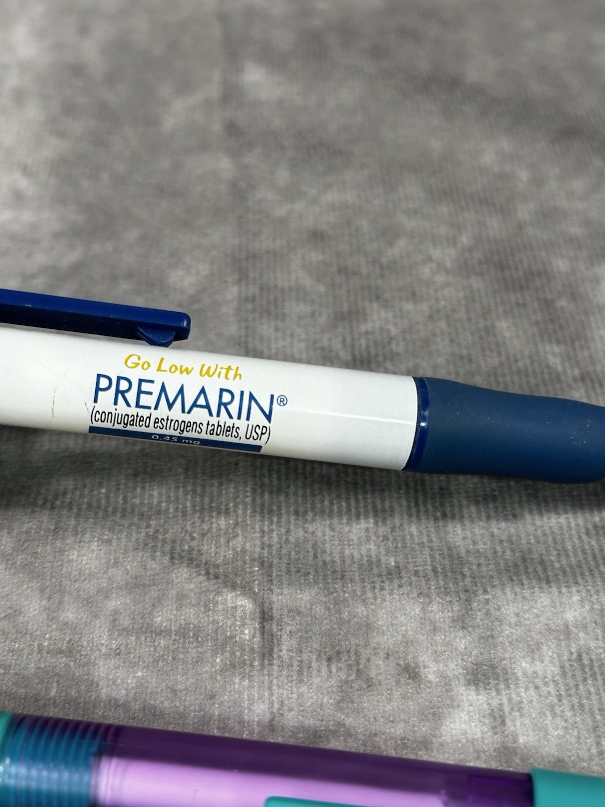 Pharmaceutical rep medication drug ink pens women’s health Premarin Flagyl Ortho