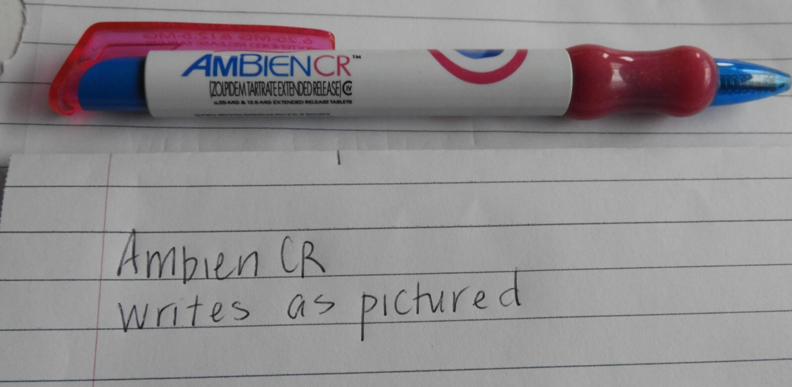 Ambien CR Drug Rep Advertising Pharmaceuticals Collectible Fat Pen Pharma Works
