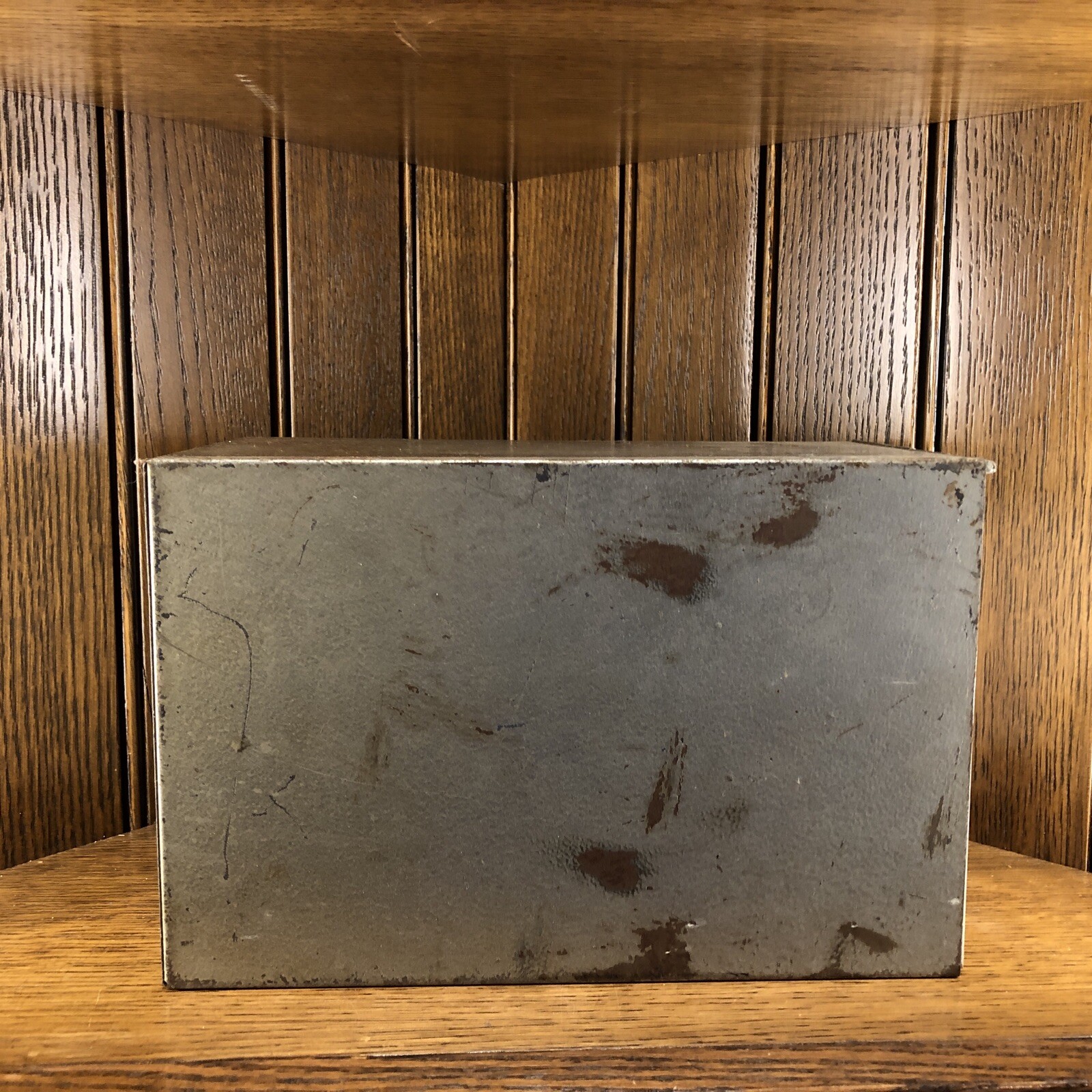 Vintage Pharmacy Prescription Box SAMUELS Metal File Apothecary Rx Cincinnati OH