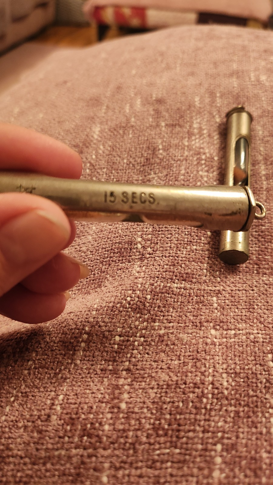 WW2 Nurse Sand Timers. Cana Vintage Peroxide Styptic Pencil & Tweezers.