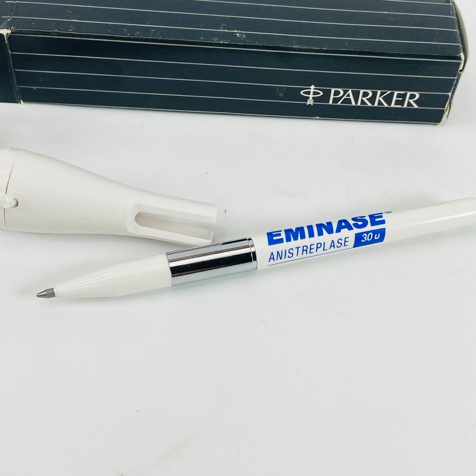 Eminase Parker Pen Lanyard Drug Rep Pharmaceutical Advertising Vintage