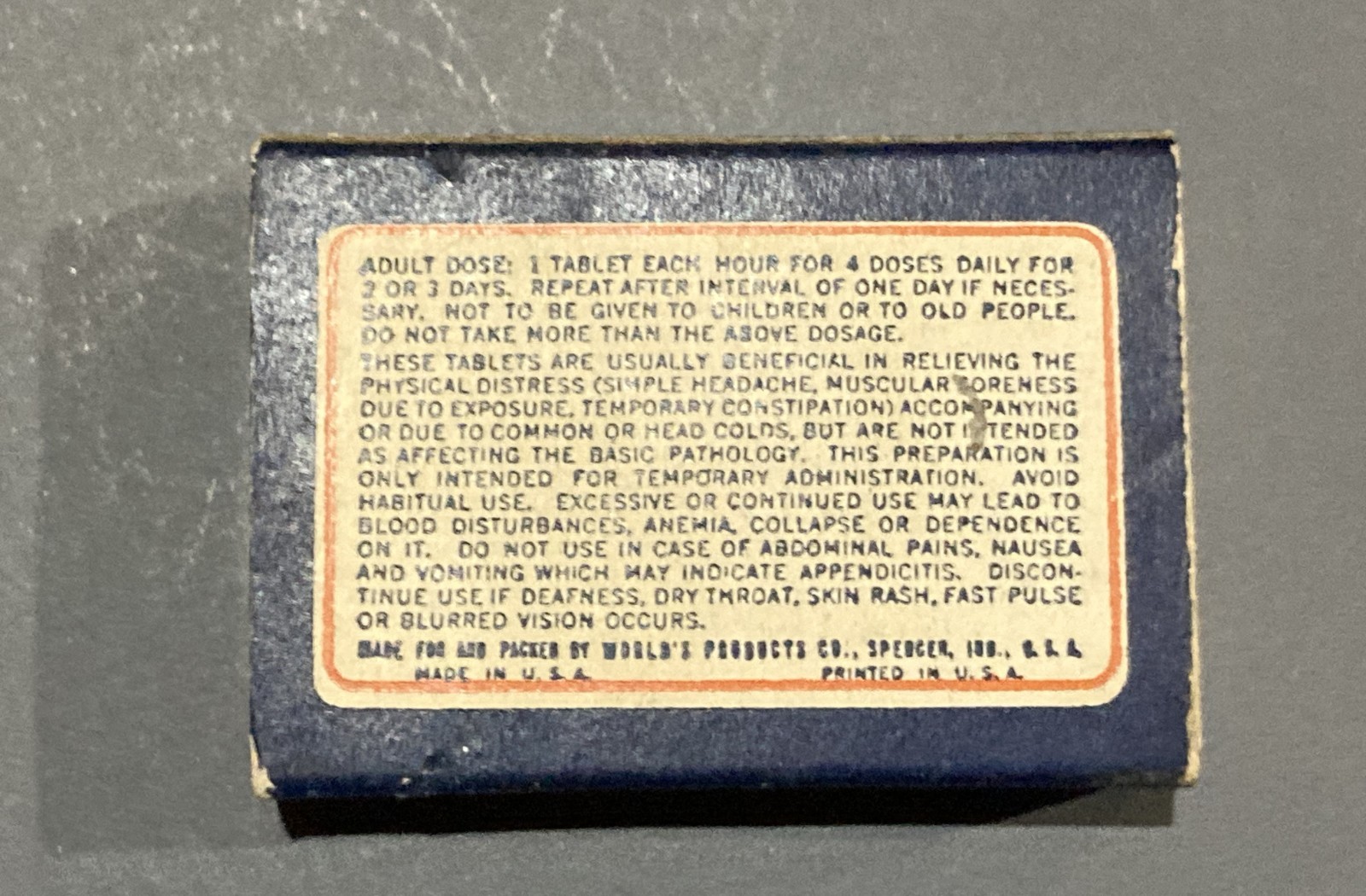 Vintage 1940’s Medical Tablets in Original Box – Lot of 2