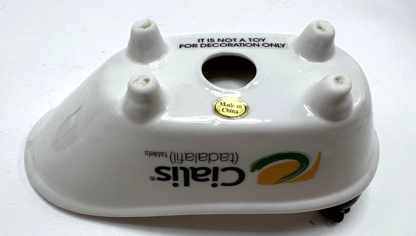 2 CIALIS Pharmaceutical Ceramic Bathtub 6×3 Promo Soap Dish