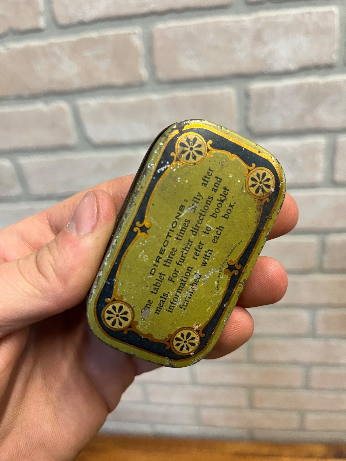Vintage Dr. Hammonds Nerve & Brain Tablets Tin by Seroco Chemical Laboratories