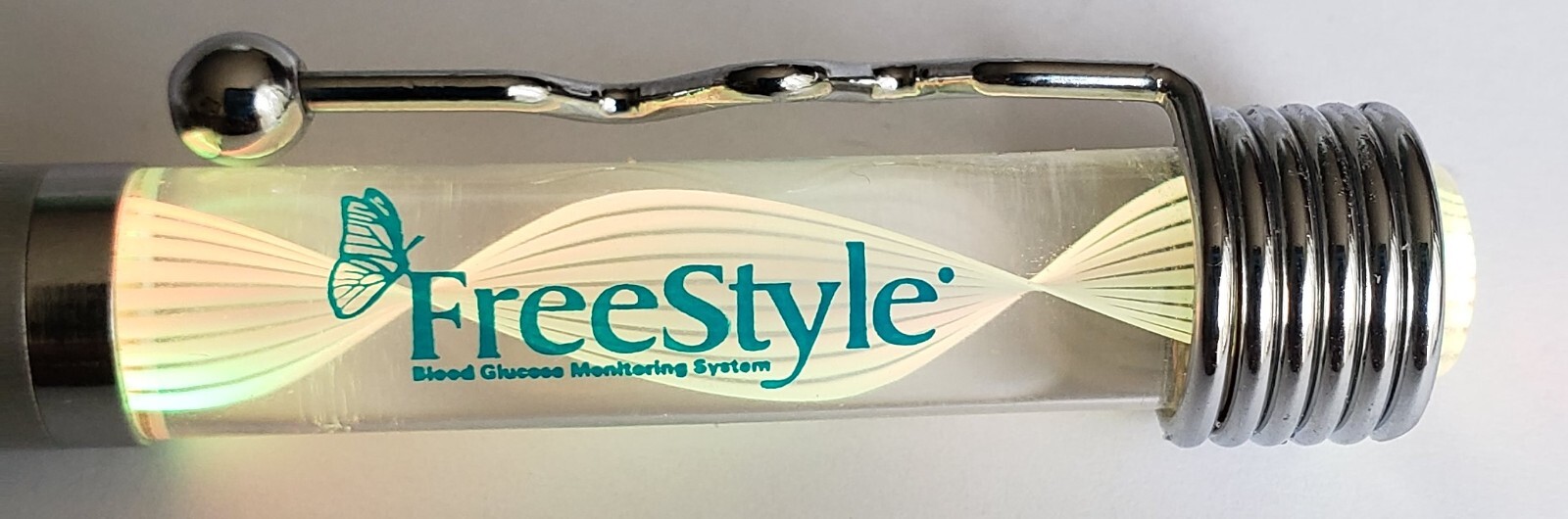“FreeStyle” Advertisement Light Up Ballpoint Pen Box Extr Batteries Manual P46A