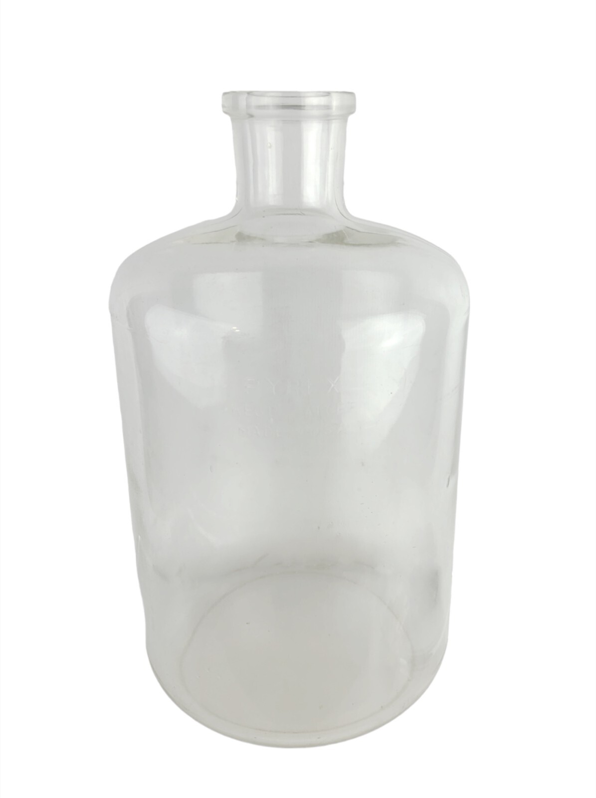 17” Tall Vintage Pyrex Clear Glass Science Labware Bottle Hand Blown