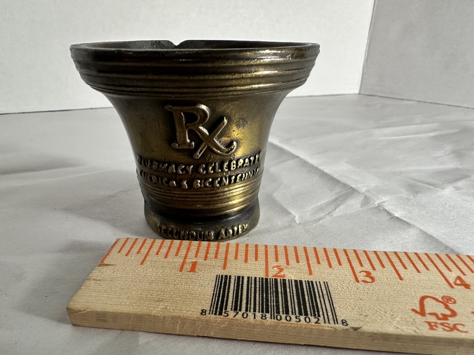 Vintage 1976 Shering RX Mortar Bicentennial Celebration Pharmacy