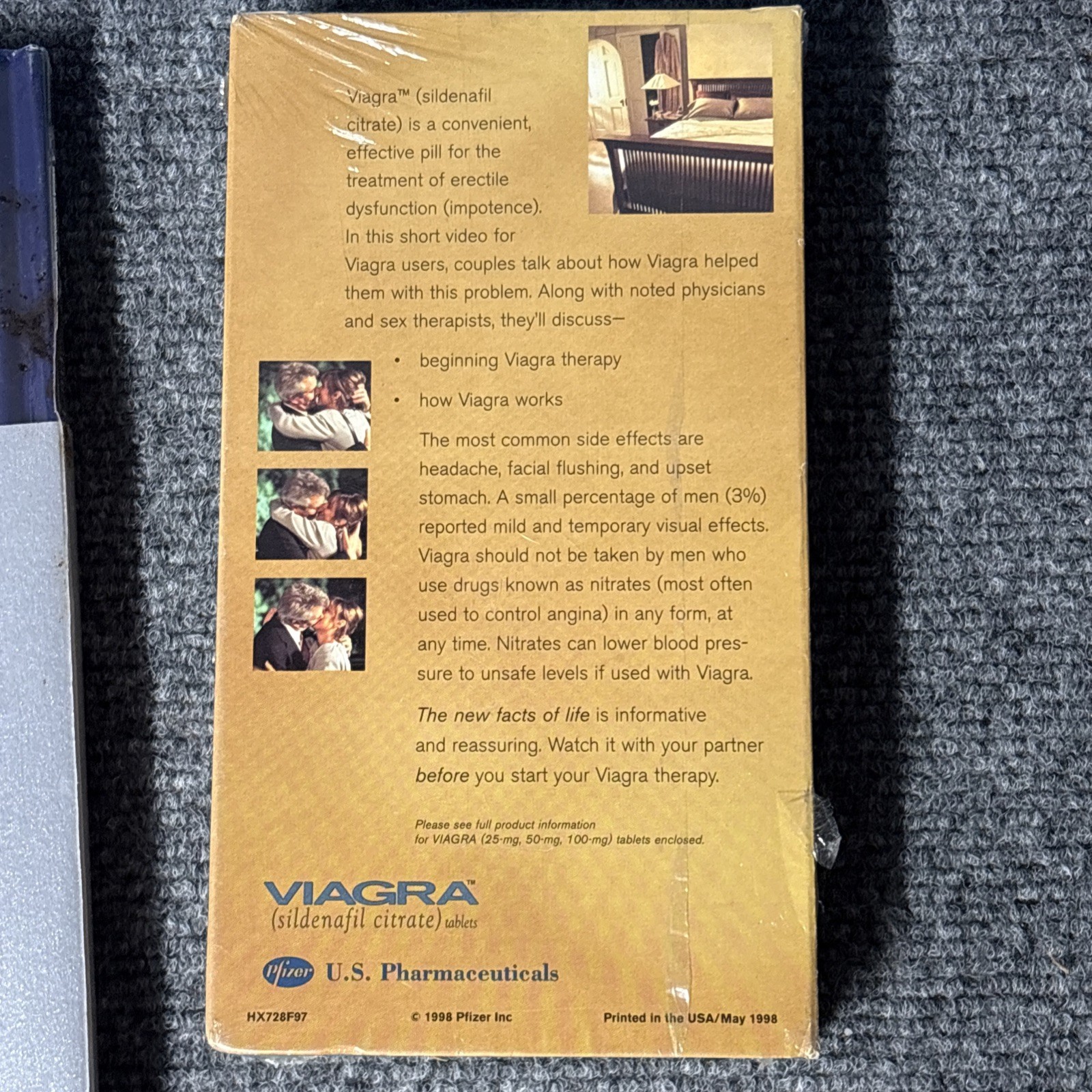 Viagra Promotional Media Lot Books DVD VHS Two Sealed