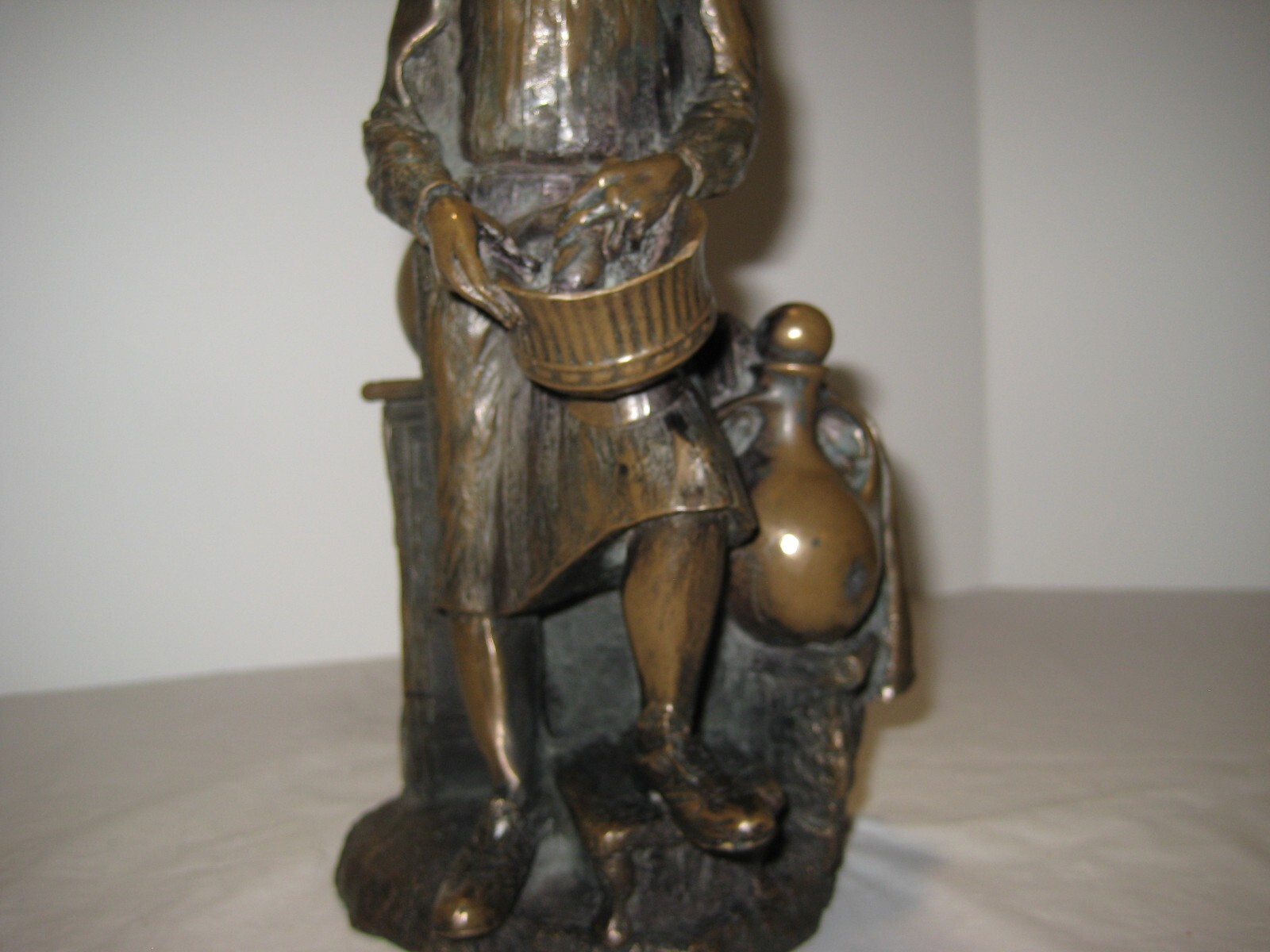 18th Century Apothecary Sculpture # 502 By Rick Lewis Cast Metal Sculpture