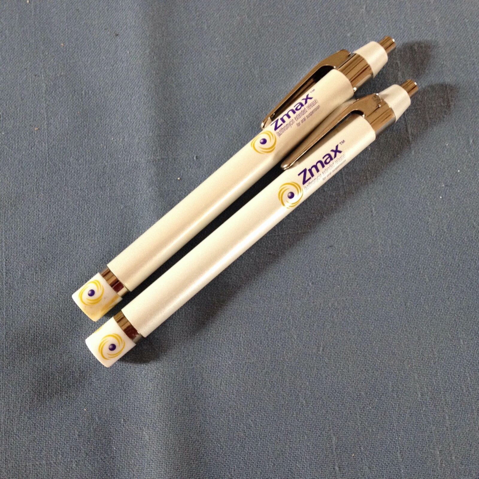  Two  collectable  Drug-Rep Zymax  penlights 