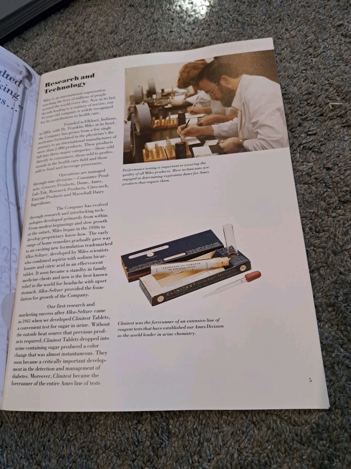 1977 History Miles Laboratories Pharmaceutical Company