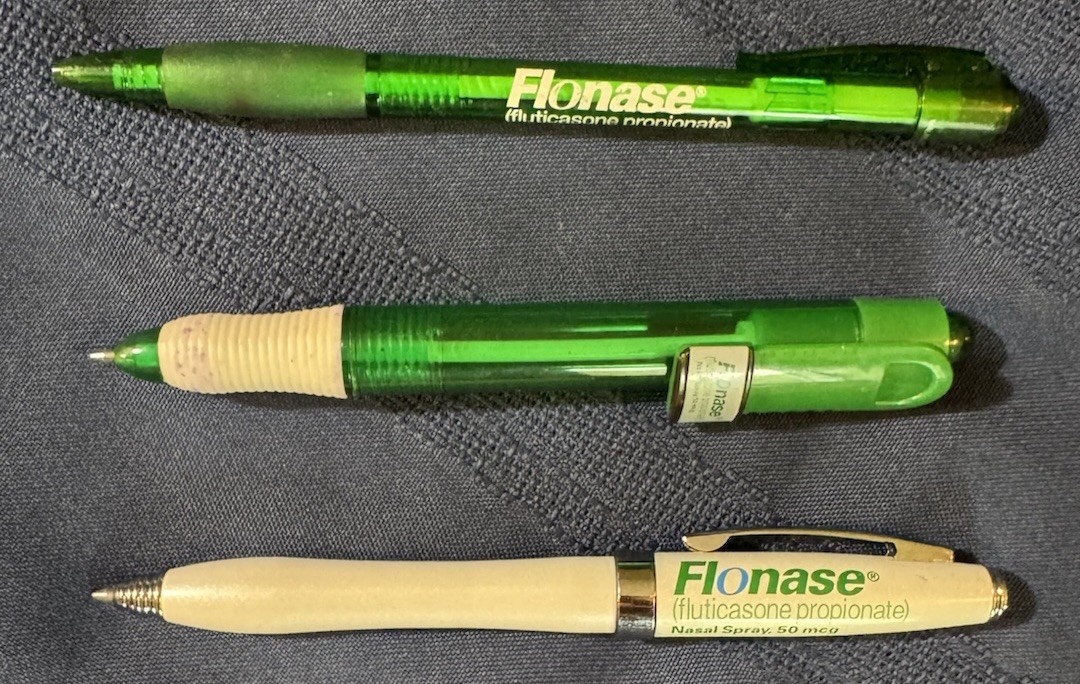 FLONASE – Fluticasone Propionate Pharmaceutical PROMO Pens- Lot of 3