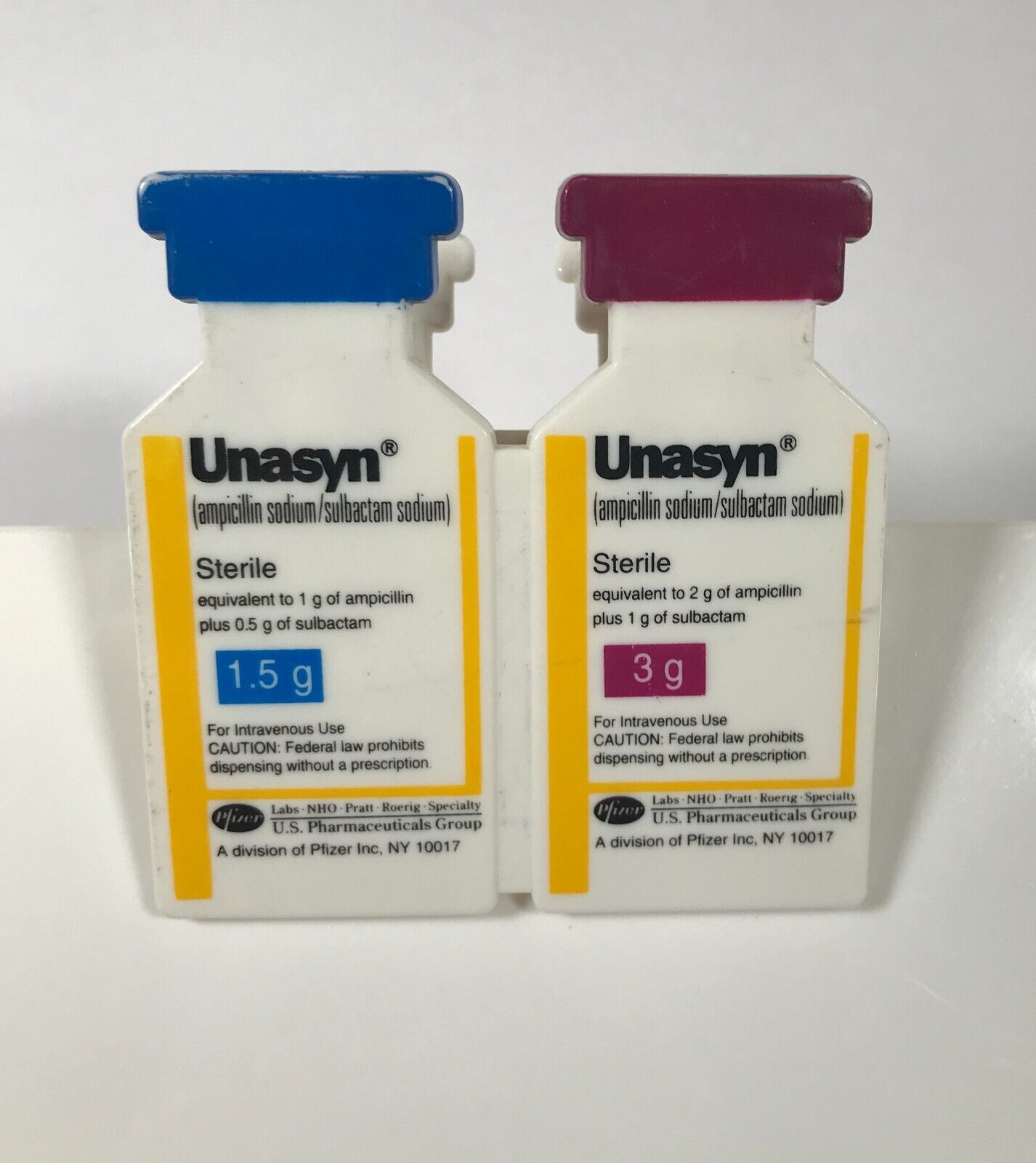 Unasyn IM/IV Ampicillin Sodium/Sulbactam Sodium White Plastic Clipboard 13.5″x9″