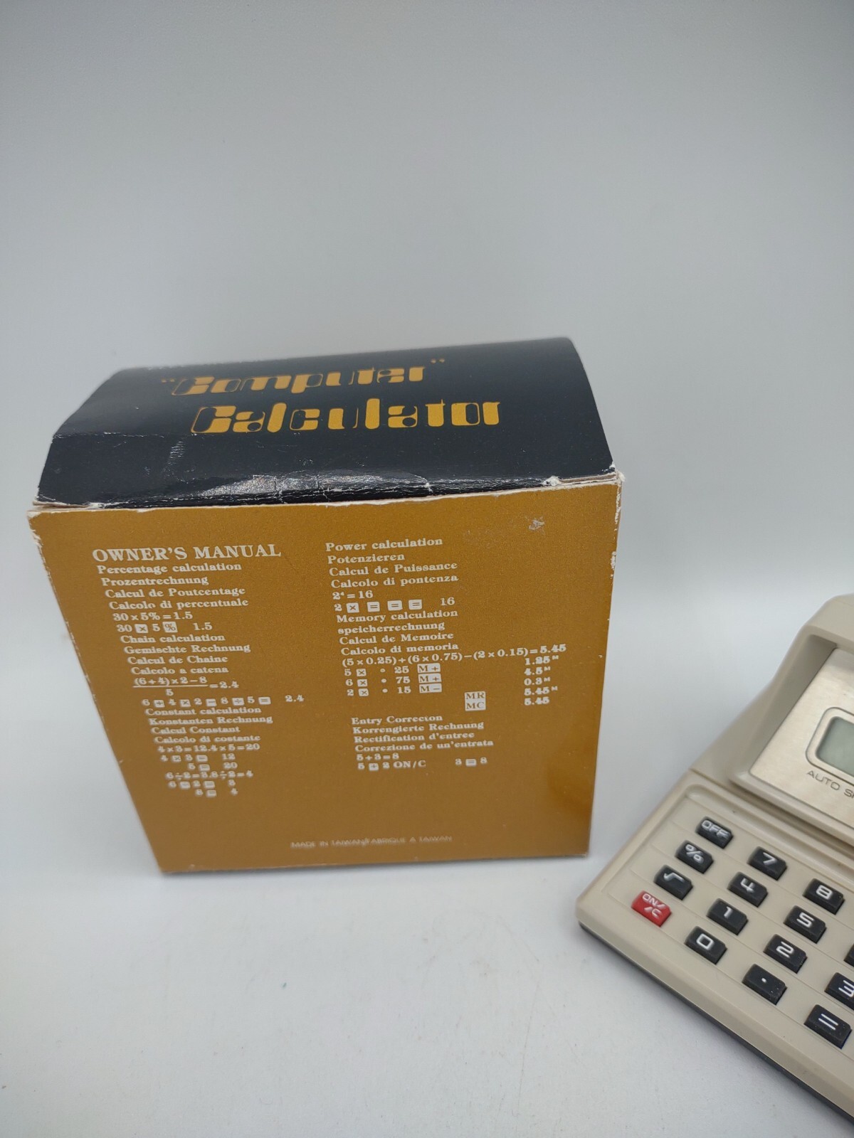 Drug Rep Zantac Ranitidine Glaxo Pharma Advertising Computer Calculator Vtg 80s