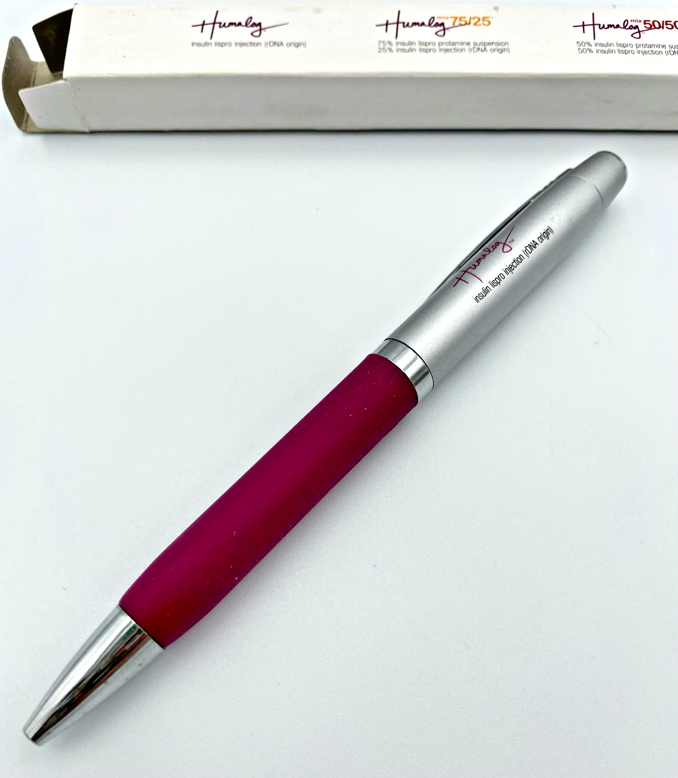 VTG RARE NIB Humalog Heavy Metal Drug Rep PEN Pharma Promo Collectible