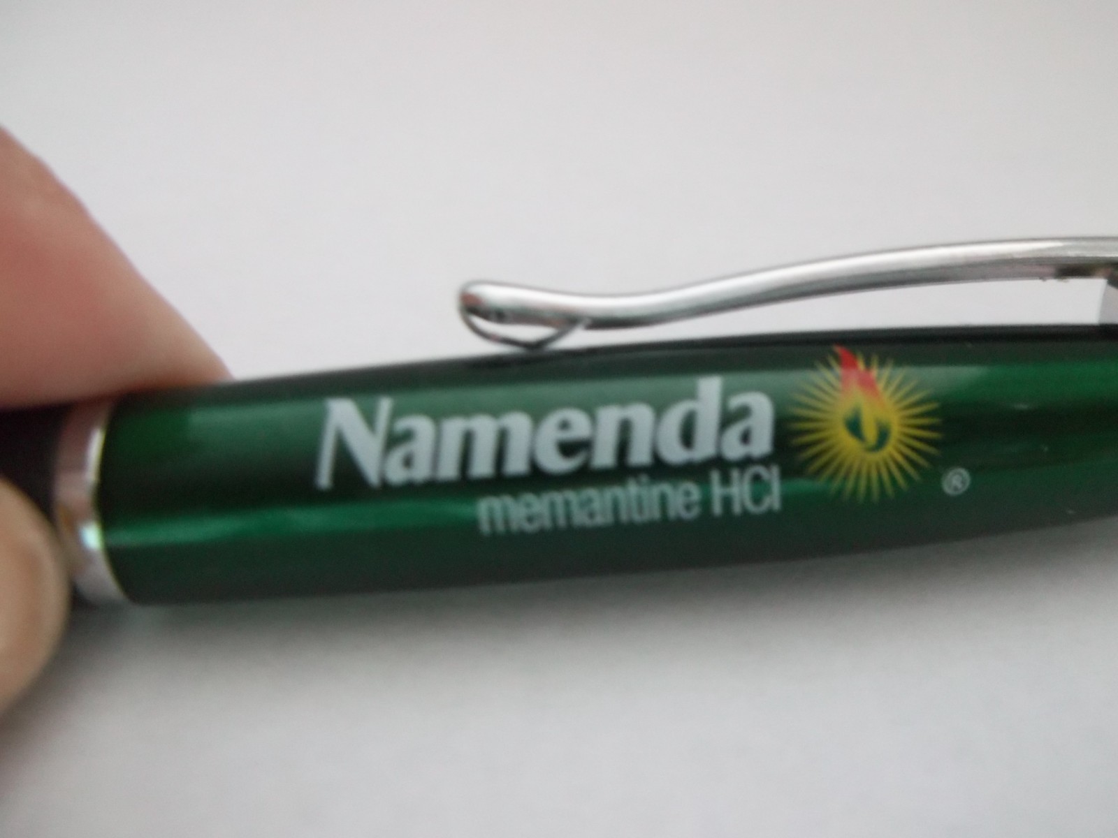 NAMENDA Promo Pen – Metal – Rubberized Grip – Does Not Write
