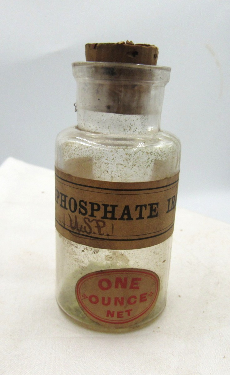 BW – 1900’s West & Jenney Pyrophosphate Boston, Ma 3 1/4″ Clear Medicine bottle