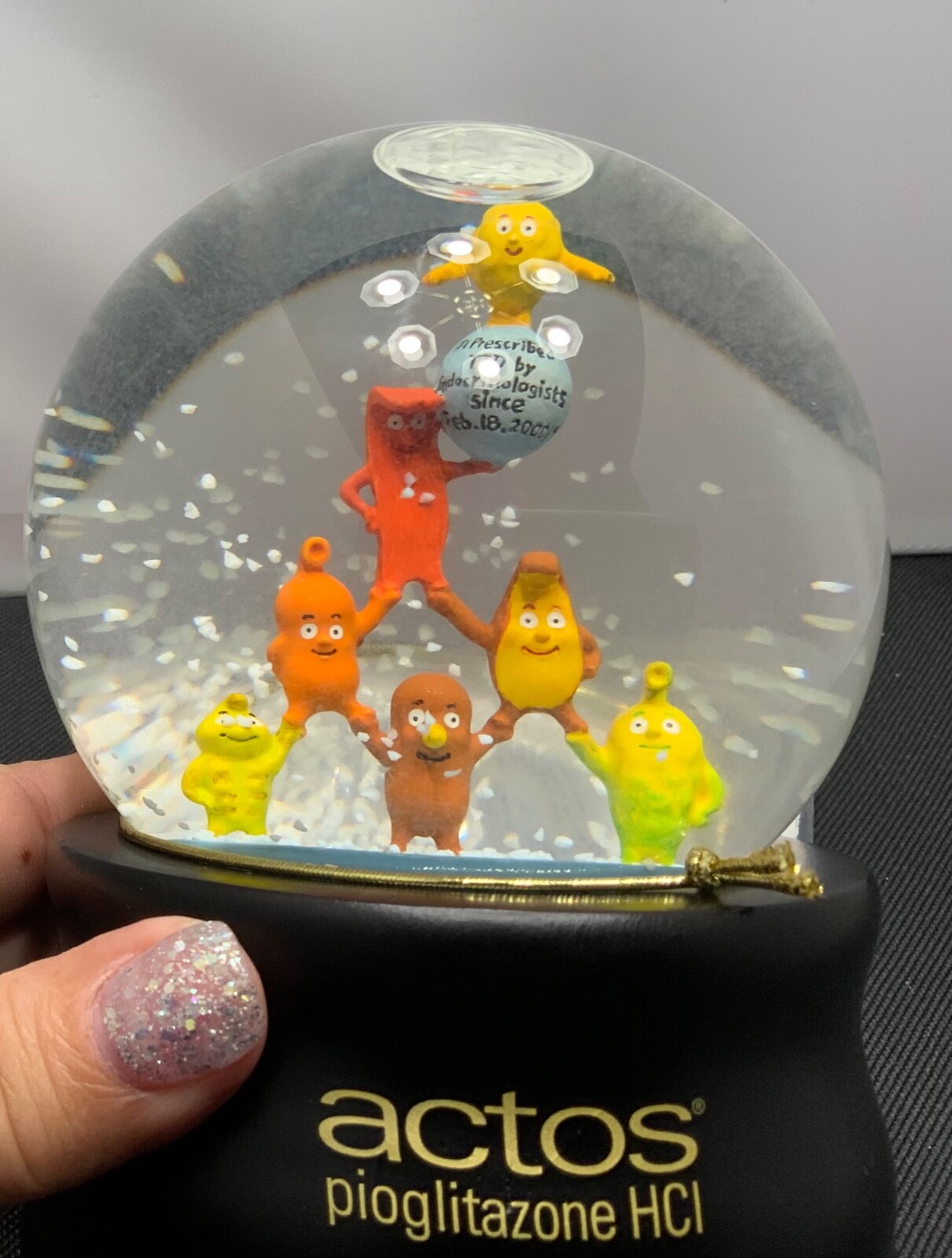 ACTOS PHARMACEUTICAL PIOGLITAZON HCI LIMITED ADDITION 2001 SNOW GLOBE & PAMPHLET