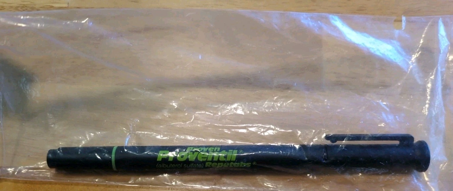 Pharmaceutical Drug Rep Pen And Highlighter Proven Proventil In Package