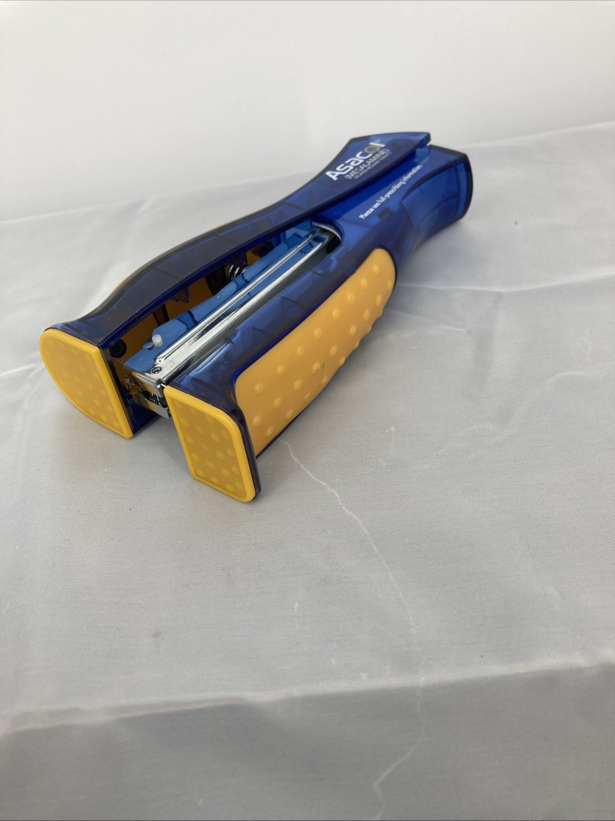 Asacol Stapler Blue Yellow Drug Rep Pharmaceutical Promo Advertising 6”