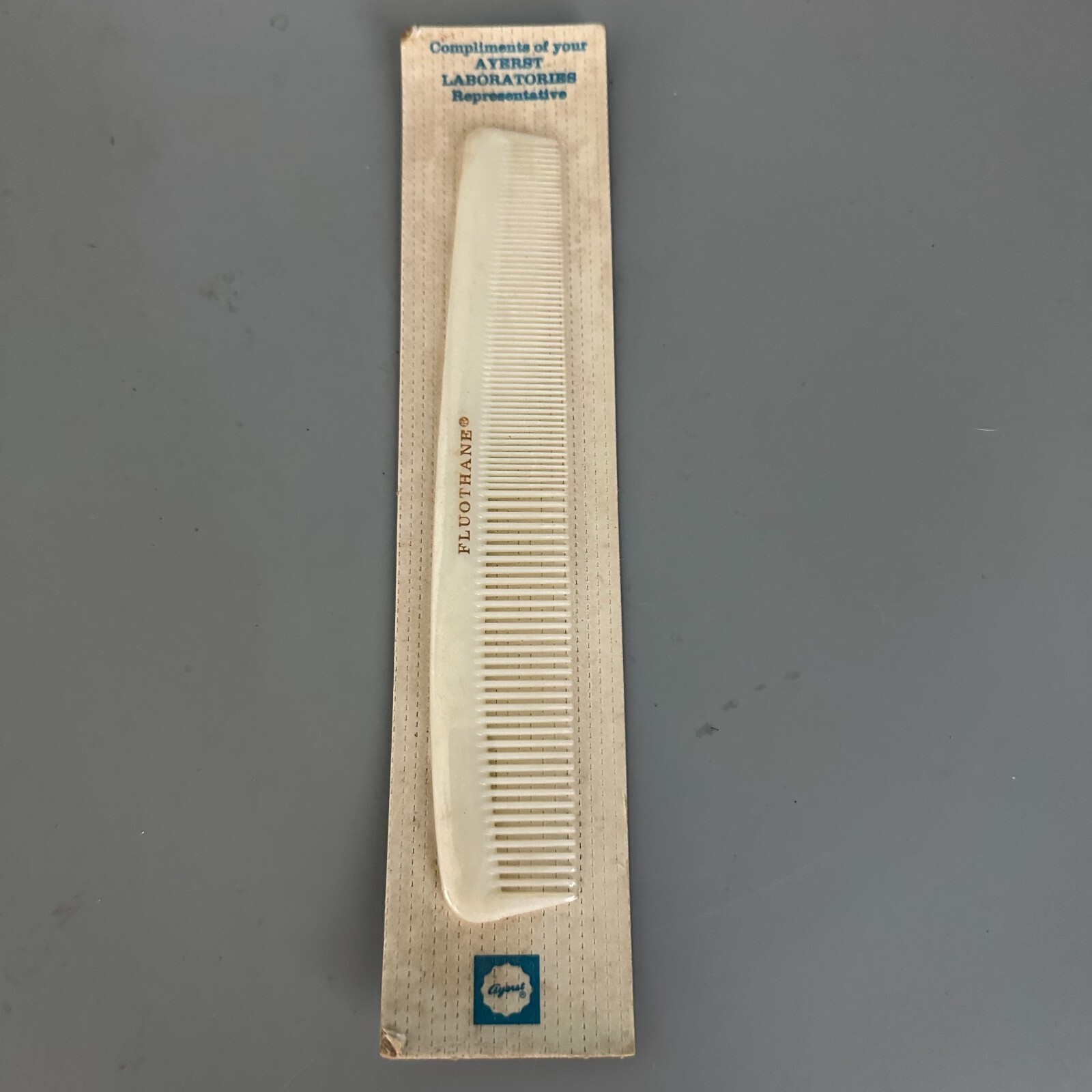 Fluothane Ayerst Laboratories Hair comb promotion collectible NOS