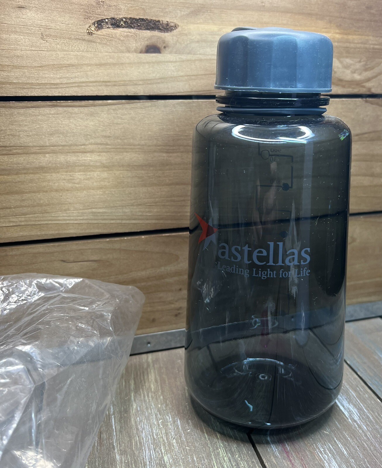 Drug Rep Astellas Pharmaceutical Water Drink Bottle Tumbler With Lid Plastic 8”