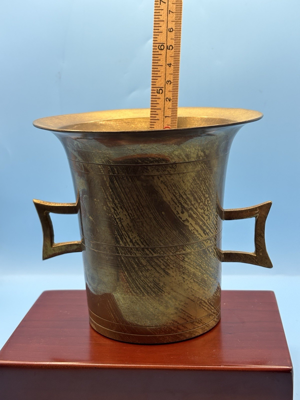 Vintage Solid Brass Mortar & Pestle Made in India 4.5” Apothecary Spice Grinder