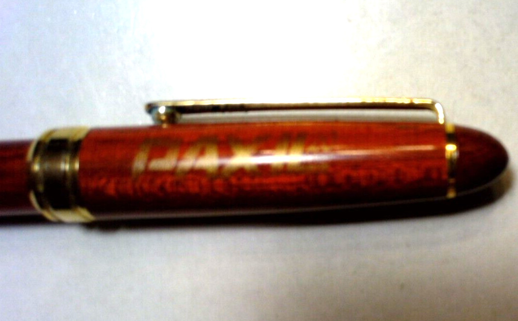 Rare Vintage 1990’s Pharmacy Promotional Rosewood Pen PAXIL 20 mg tab