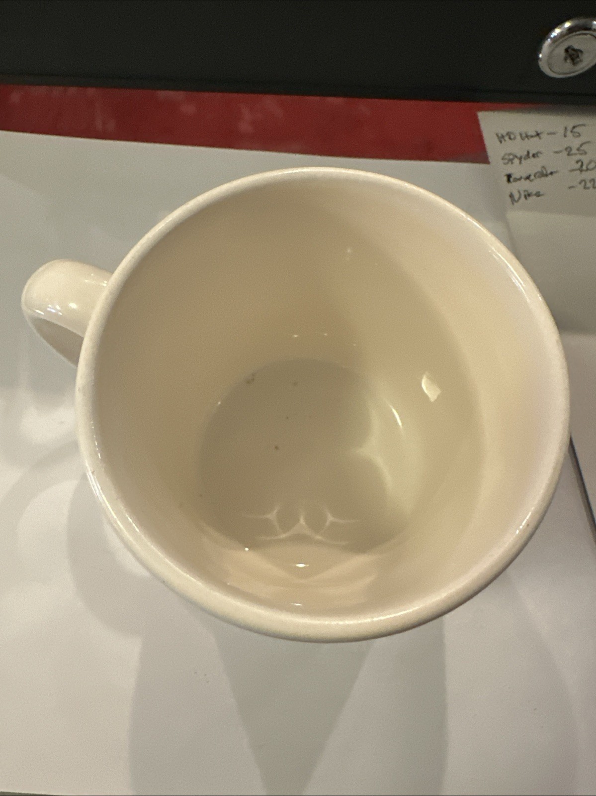 Vtg Orudis Ketoprofen Advertising Mug Cup Drug Pharmaceutical Rep Temp Sensitive