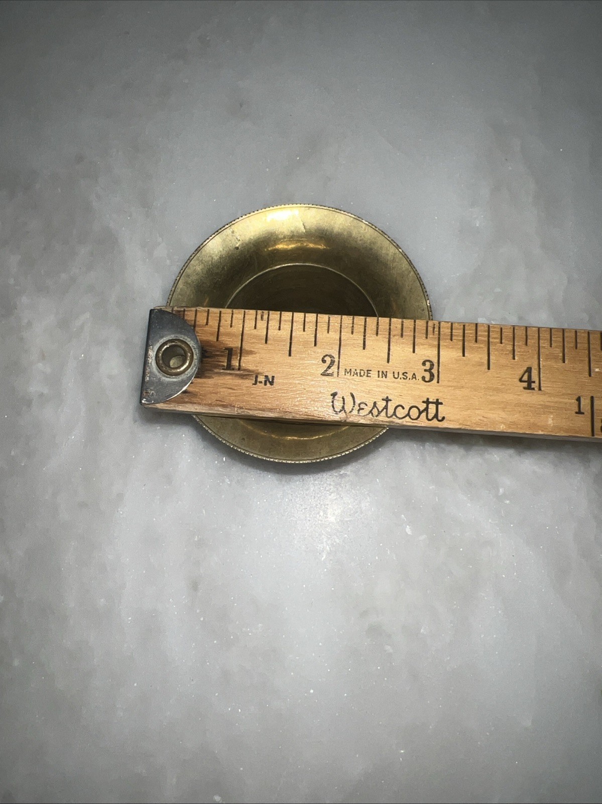 Rx Brass Mortar and Pestle Apothecary Pharmaceutical 3” Vintage Solid Brass Drug