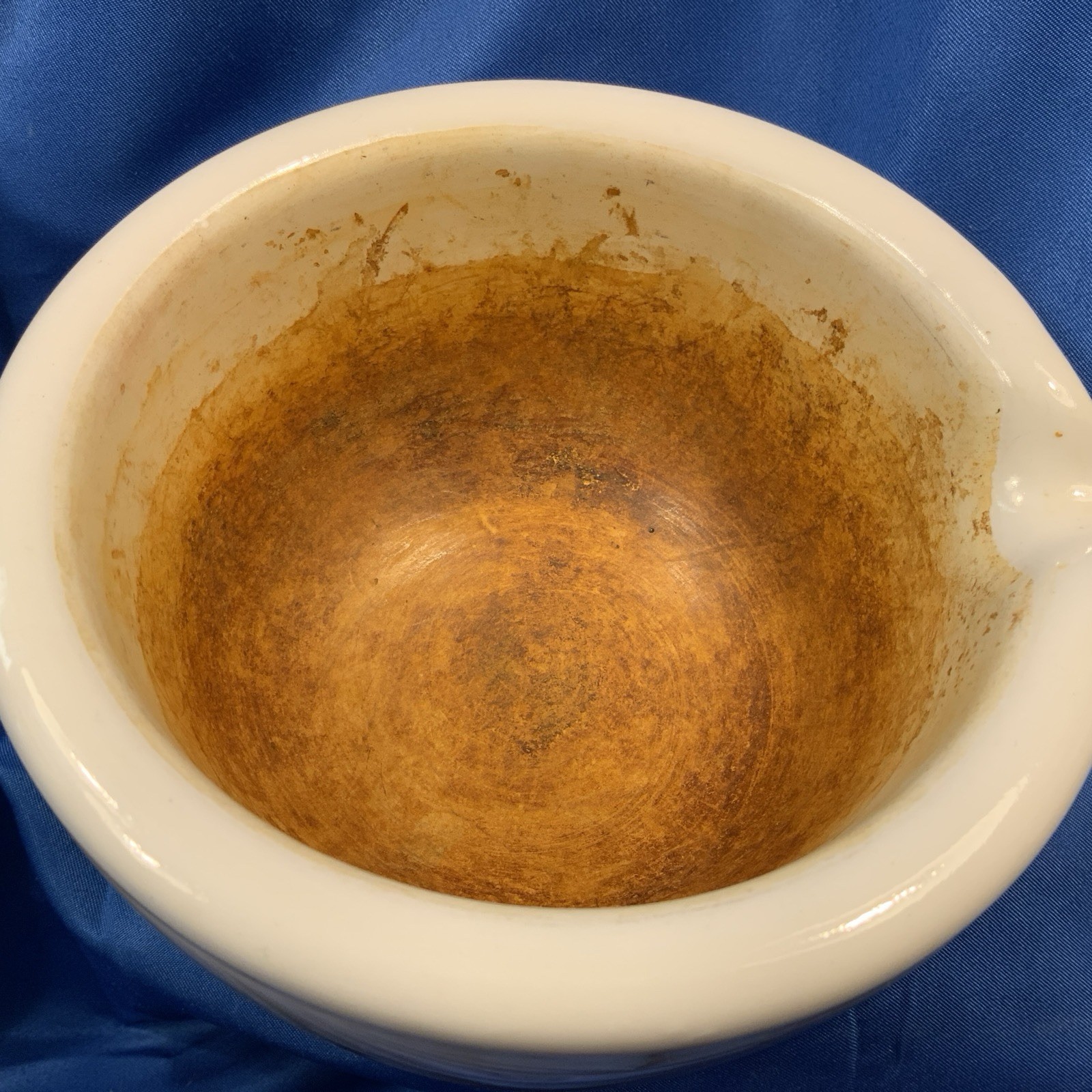 Vintage Coors Mortar #14 & Pestle 52015 Huge Heavy White Ceramic Porcelain 4.4lb