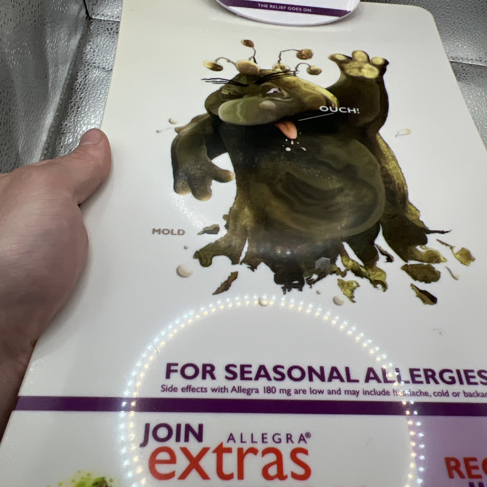 Allegra Pharmaceutical Drug Rep White Clipboard Promotional Advertising 2005