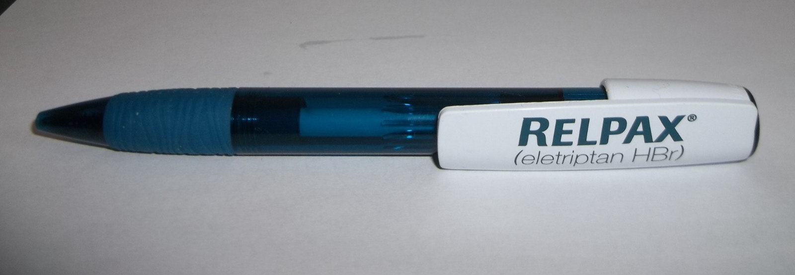 Relpax Eletriptan Promotional Plastic Pen – Rubber Grip Large Clip Pharma