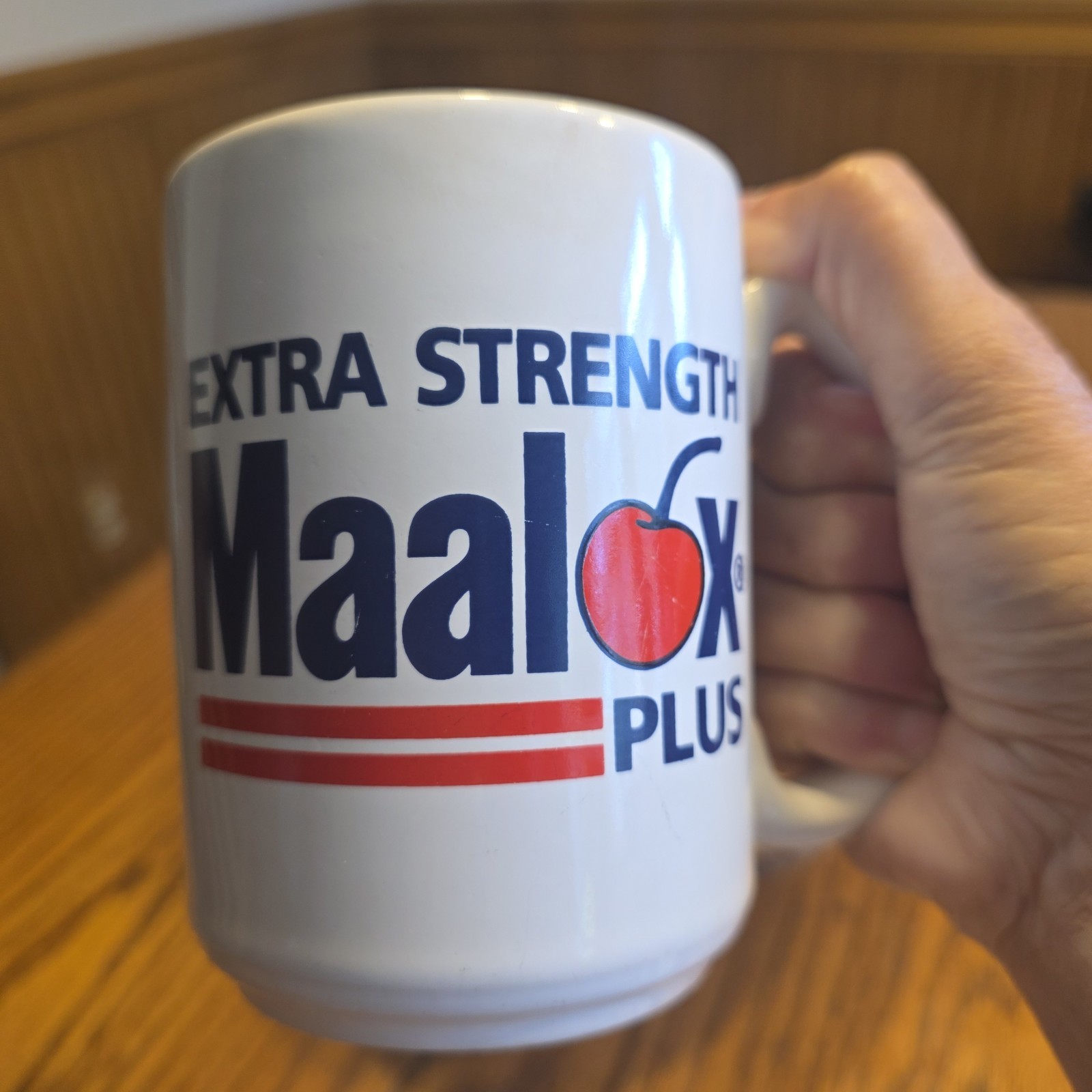 VTG Maalox Plus Ceramic Mug Cup Pharmacy Medical Advertising Made In England