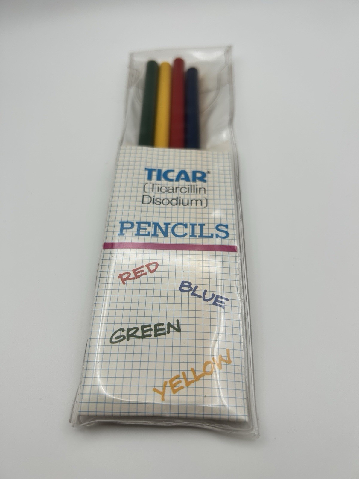 Vintage Pharmaceutical Drug Rep Ticar Colored Pencils Set