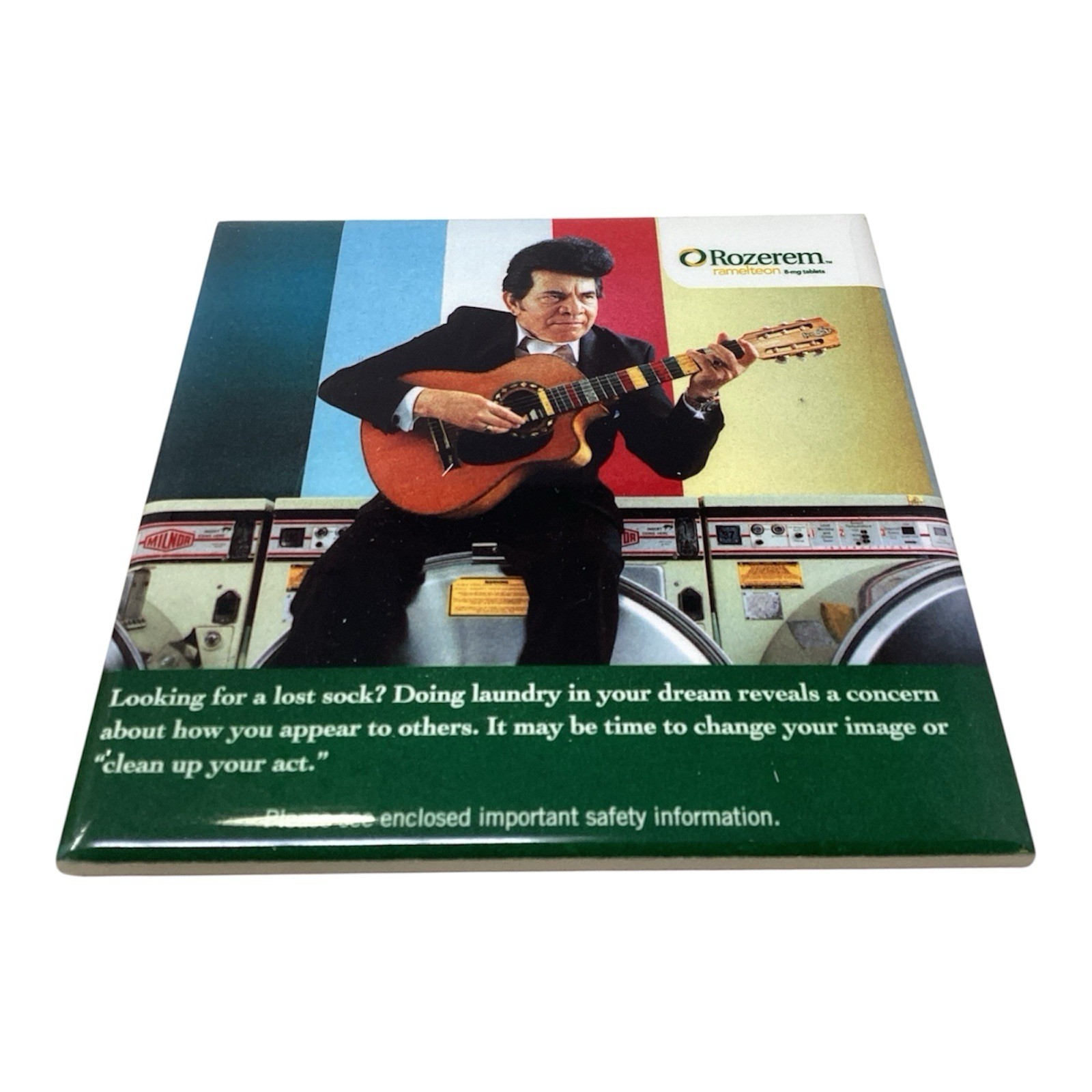 Rozerem Drug Rep Pharmaceutical Promo Advertising Set Drink Coasters 4”x4”